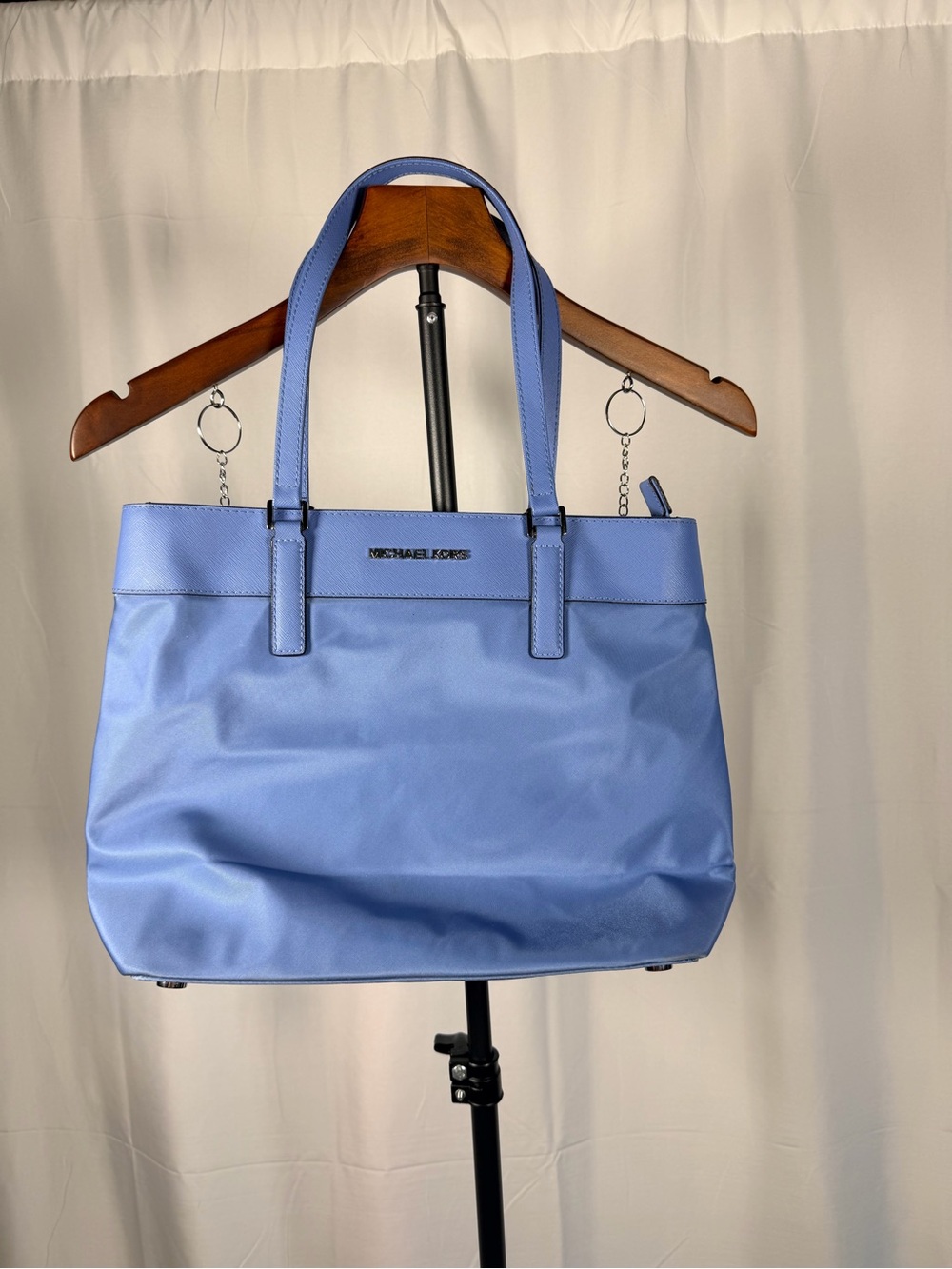 Michael Kors Nylon Blue Tote Bag